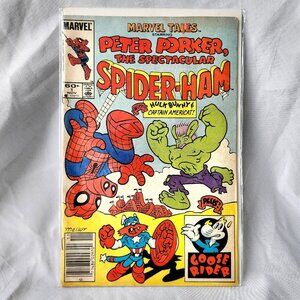 Marvel Tails Peter Porker Spider-Ham Vintage 1983 Comic Book Steve Mellor Cover‎